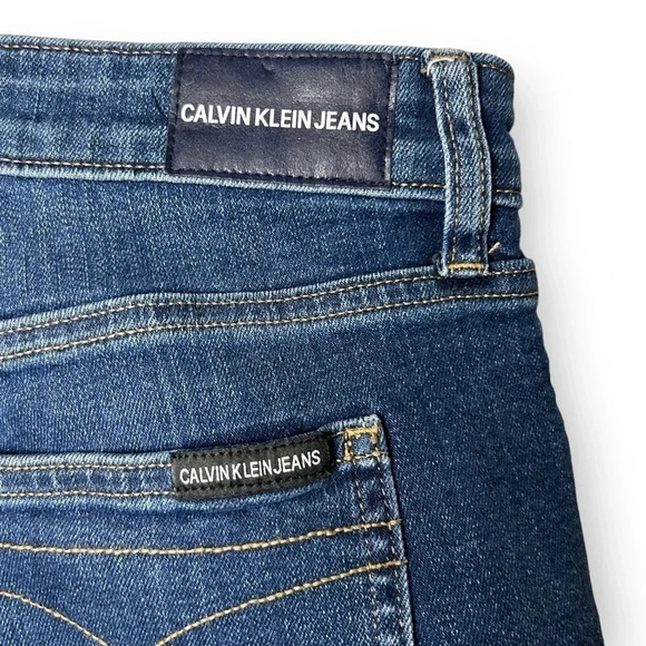 Calvin Klein Jeans Mid Rise Skinny Blue Jean - Picture 7 of 10